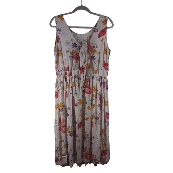Pier One Imports Passports Floral Midi Dress, Size Large - Picture 1 of 12